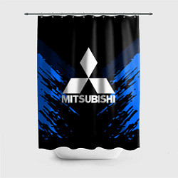 Шторка для душа Mitsubishi: Blue Anger, цвет: 3D-принт