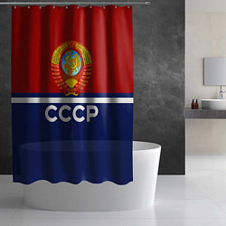 Шторка для душа СССР: Спортсмен, цвет: 3D-принт — фото 2