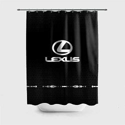 Шторка для душа Lexus: Black Abstract, цвет: 3D-принт
