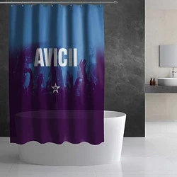 Шторка для душа Avicii Star, цвет: 3D-принт — фото 2