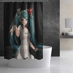 Шторка для душа Hatsune Miku, цвет: 3D-принт — фото 2