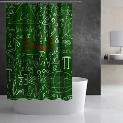 Шторка для душа E=mc2: Green Style, цвет: 3D-принт — фото 2