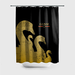 Шторка для душа GUSSI: Gold Edition, цвет: 3D-принт