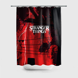 Шторка для душа Stranger Things: Red Dream, цвет: 3D-принт