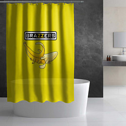 Шторка для душа Brazzers: Yellow Banana, цвет: 3D-принт — фото 2