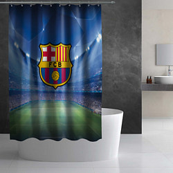 Шторка для душа FC Barcelona, цвет: 3D-принт — фото 2