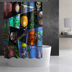 Шторка для душа Terraria allpic, цвет: 3D-принт — фото 2