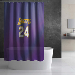 Шторка для душа Los Angeles Lakers Kobe Brya, цвет: 3D-принт — фото 2