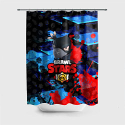 Шторка для душа BRAWL STARS CROW, цвет: 3D-принт