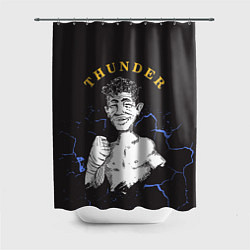Шторка для душа Thunder, цвет: 3D-принт