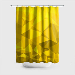 Шторка для душа YELLOW ABSTRACT, цвет: 3D-принт