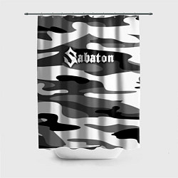 Шторка для душа Камуфляж Sabaton, цвет: 3D-принт