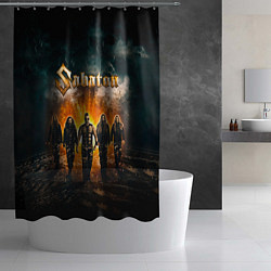 Шторка для душа Sabaton, цвет: 3D-принт — фото 2