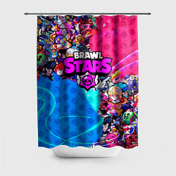 Шторка для душа BRAWL STARS, цвет: 3D-принт