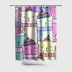 Шторка для душа Каваи, цвет: 3D-принт