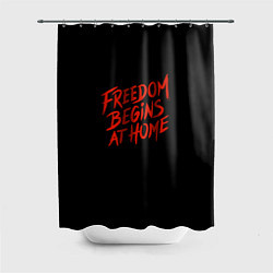 Шторка для душа Freedom, цвет: 3D-принт