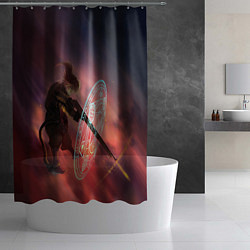 Шторка для душа Удар Тани, цвет: 3D-принт — фото 2