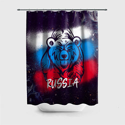 Шторка для душа Russia Bear, цвет: 3D-принт