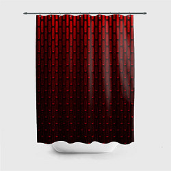 Шторка для душа Текстура красный градиент, цвет: 3D-принт