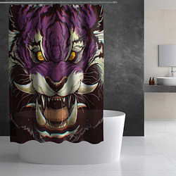 Шторка для душа Маска тигра Ханья, цвет: 3D-принт — фото 2