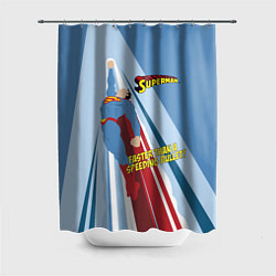 Шторка для душа Faster than a speeding bullet!, цвет: 3D-принт