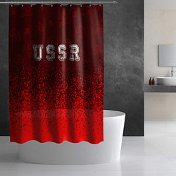 Шторка для душа USSR СССР, цвет: 3D-принт — фото 2