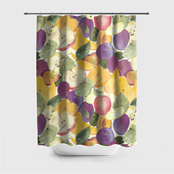 Шторка для душа Фрукты Фруктовый сад, цвет: 3D-принт