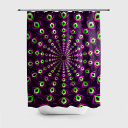 Шторка для душа Fractal-$$$, цвет: 3D-принт