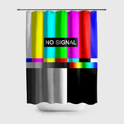 Шторка для душа NO SIGNAL, цвет: 3D-принт