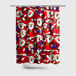 Шторка для душа Дед Санта, цвет: 3D-принт