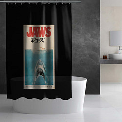 Шторка для душа Jaws Japan, цвет: 3D-принт — фото 2