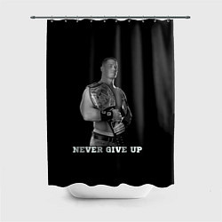 Шторка для душа Never give up, цвет: 3D-принт