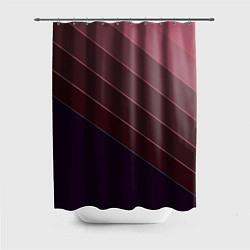 Шторка для душа Коричнево-фиолетовый узор, цвет: 3D-принт