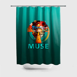 Шторка для душа The Resistance - Muse, цвет: 3D-принт