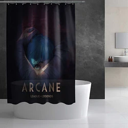 Шторка для душа Arcane: League of Legends, цвет: 3D-принт — фото 2