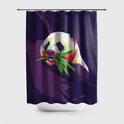 Шторка для душа Панда с бамбуком, цвет: 3D-принт