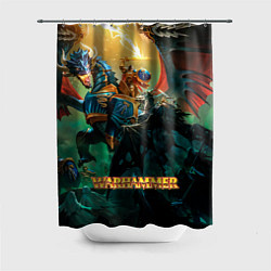 Шторка для душа Warhammer арт, цвет: 3D-принт