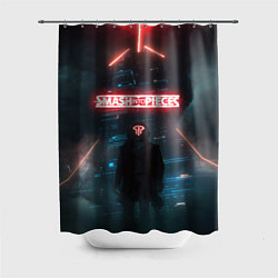 Шторка для душа Smash Into Pieces Big Bang Neon man, цвет: 3D-принт