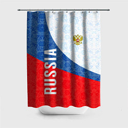 Шторка для душа RUSSIA SPORT STYLE РОССИЯ СПОРТИВНЫЙ СТИЛЬ, цвет: 3D-принт
