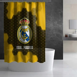 Шторка для душа РЕАЛ МАДРИД Real Madrid Графика, цвет: 3D-принт — фото 2