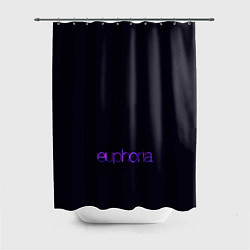 Шторка для душа Logo Euphoria, цвет: 3D-принт