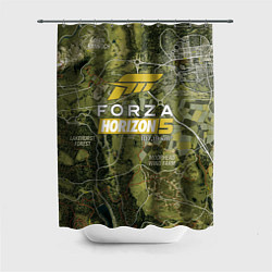 Шторка для душа Forza Horizon 5 - map, цвет: 3D-принт