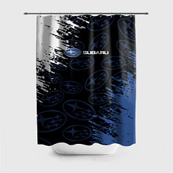 Шторка для душа Subaru - Logo pattern, цвет: 3D-принт