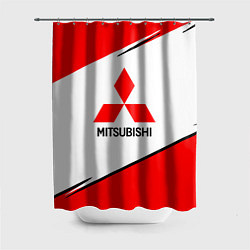 Шторка для душа Mitsubishi Logo Geometry, цвет: 3D-принт