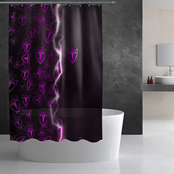 Шторка для душа TESLA HALF PATTERN, цвет: 3D-принт — фото 2