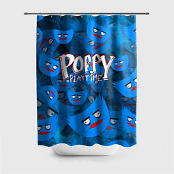 Шторка для душа Poppy Playtime Pattern background, цвет: 3D-принт