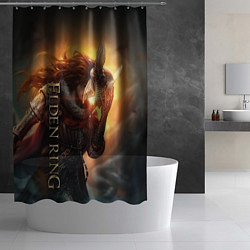 Шторка для душа ELDEN RING - ЕЛДЕН РИНГ ВАЛЬКИРИЯ, цвет: 3D-принт — фото 2