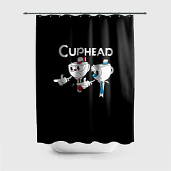 Шторка для душа Cuphead грозные ребята из Криминального чтива, цвет: 3D-принт