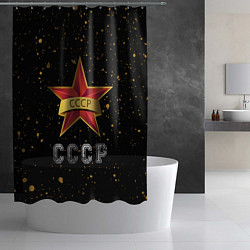 Шторка для душа СССР Краска, цвет: 3D-принт — фото 2