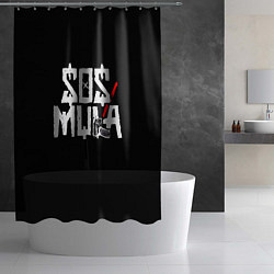 Шторка для душа ZillaKami x SosMula City Morgue, цвет: 3D-принт — фото 2